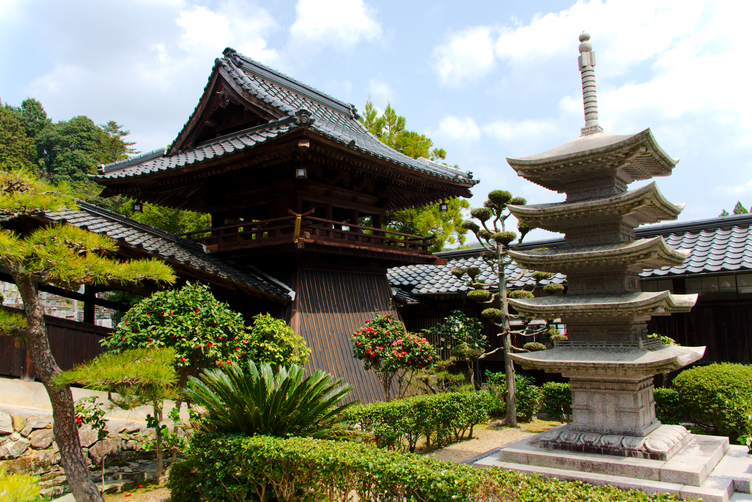 Five-story Pagoda Stone Sculpture at Rorikoji Temple