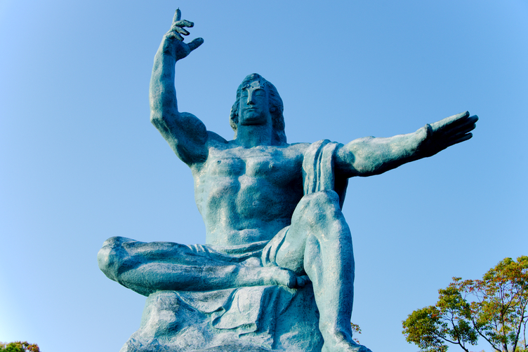 Peace Statue at Nagasaki's Peace Park