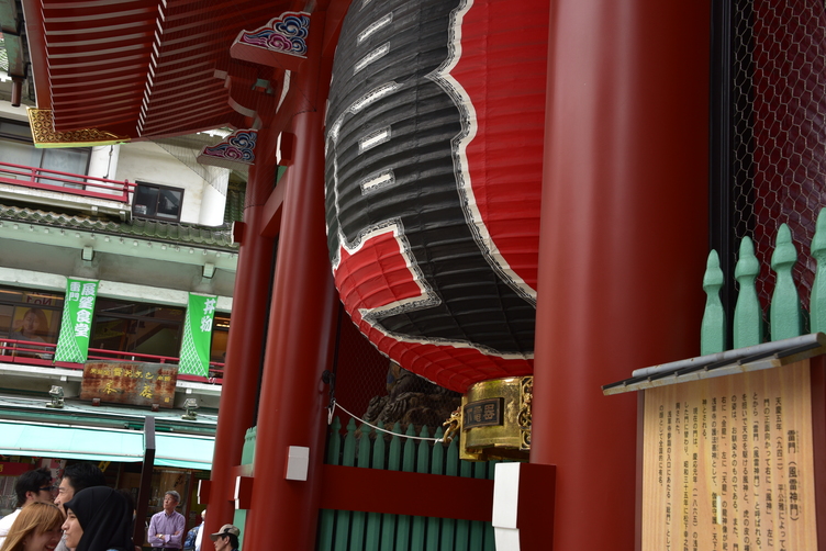 Inside the Kaminarimon at Asakusa, Tokyo