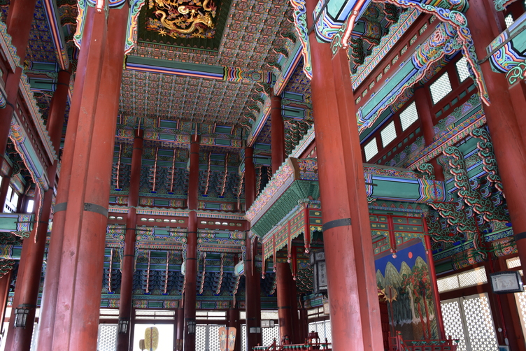 Interior of Geunjeongjeon at Gyeongbokgung Palace