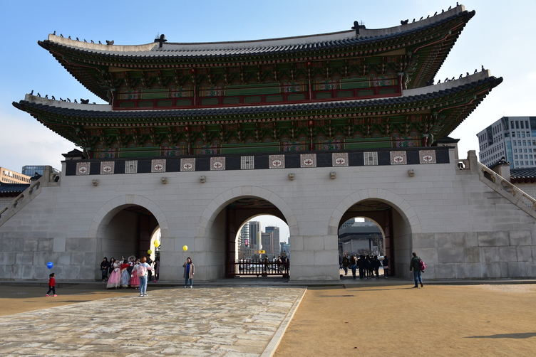 Gwanghwamun Gate at Gyeongbokgung Palace