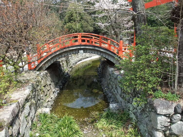 Bridge at Shimogamo Shrine in Kyoto