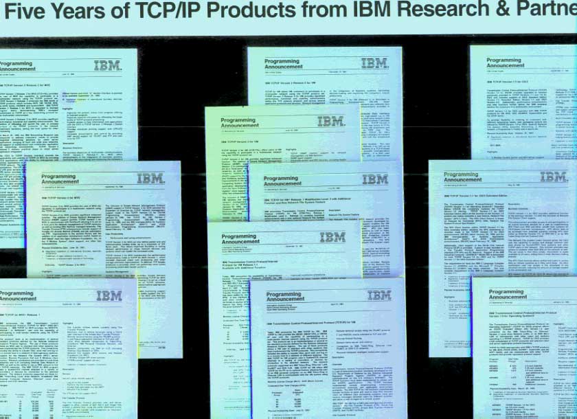 Five Years of TCP/IP Products from IBM Research